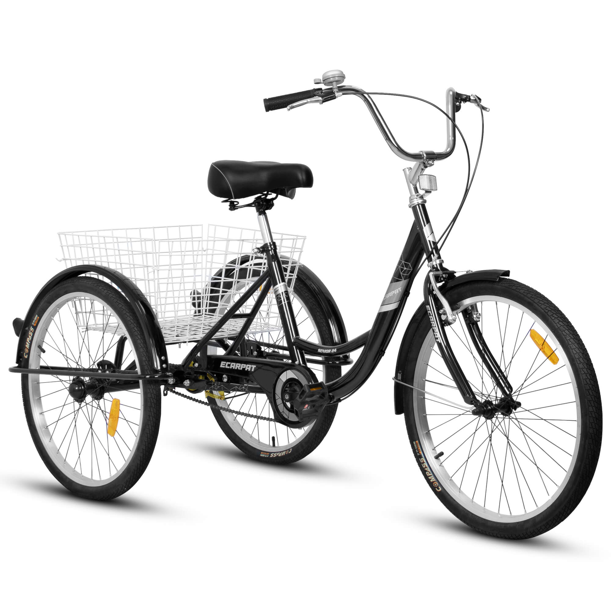 Ecarpat 24“ Single-Speed Adult Tricycle Ecarpat 24“ Single-Speed Adult Tricycle