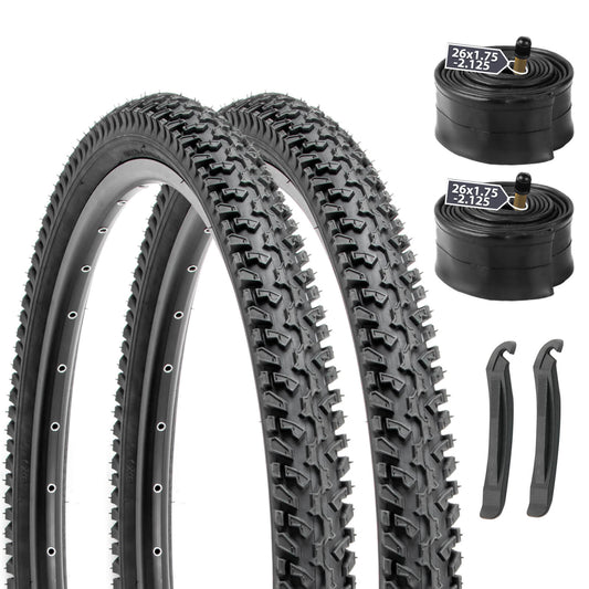 Hycline Ravine Trail Mountain Bike Tire 26"×2.125" Tire With Inner Tubes Replacement Kit