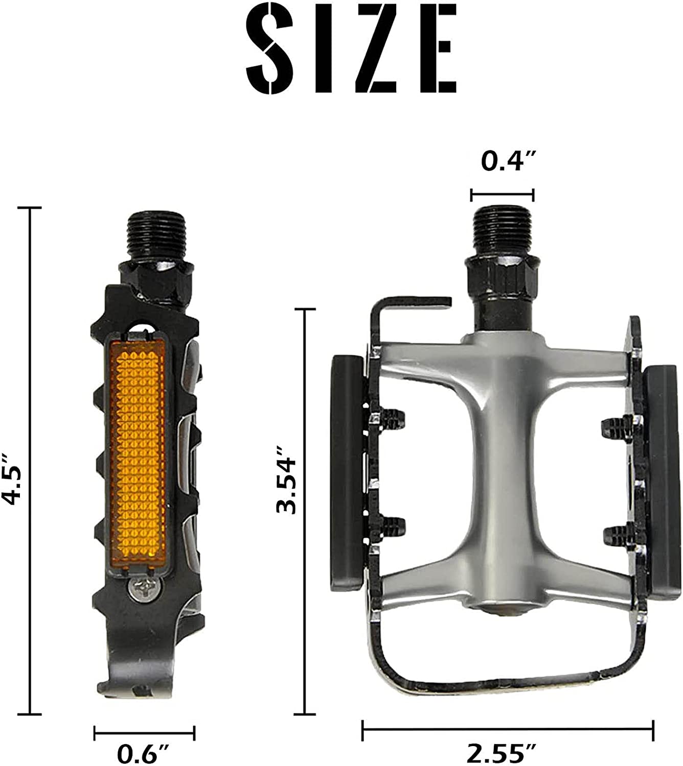 bike pedals thread size Wellgo Bike Pedals Sets