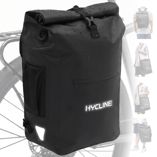 Hycline Bike Panniers, Waterproof Rear Rack Bags 5-in-1 Backpack 28L, bicycle bags & panniers.