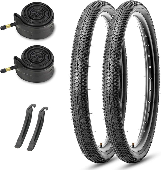 Hycline MTB Mountain Bike Tire bundle set pack - 20X2.125 / 26X2.125 inch