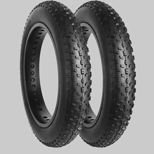 2-Pack Raider Fat Bike Tires 20"×4" / 26"×4"