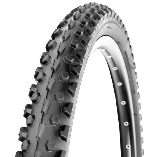 Hycline 26x2.10 Inch knobby tread mountain bike tire, blocky rugged knobs design delivers reliable grip for off‑road mountain trail cycling, durable MTB replacement bicycle tire