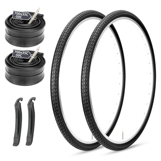 2 Pack Hycline Ridge GRV 700x38c Gravel Road Bicycle Tire with inner tube