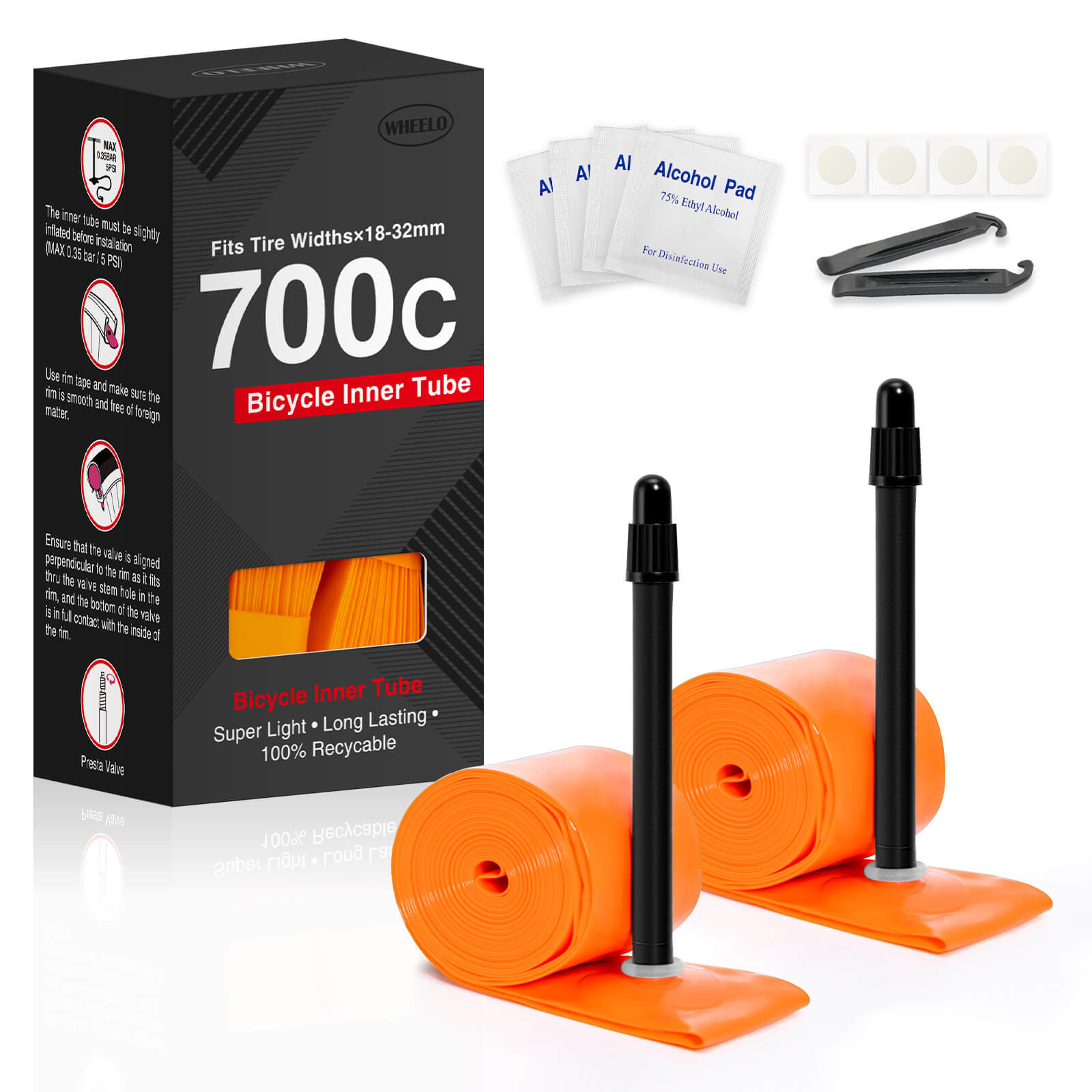 Ultra-Light 700C TPU Road Bike Inner Tube 700C×18-32C – Hycline