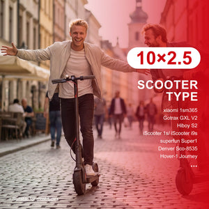 E-scooter Models Application - 10x2.5 inch (60 70-6.5") scooter tire inner tube