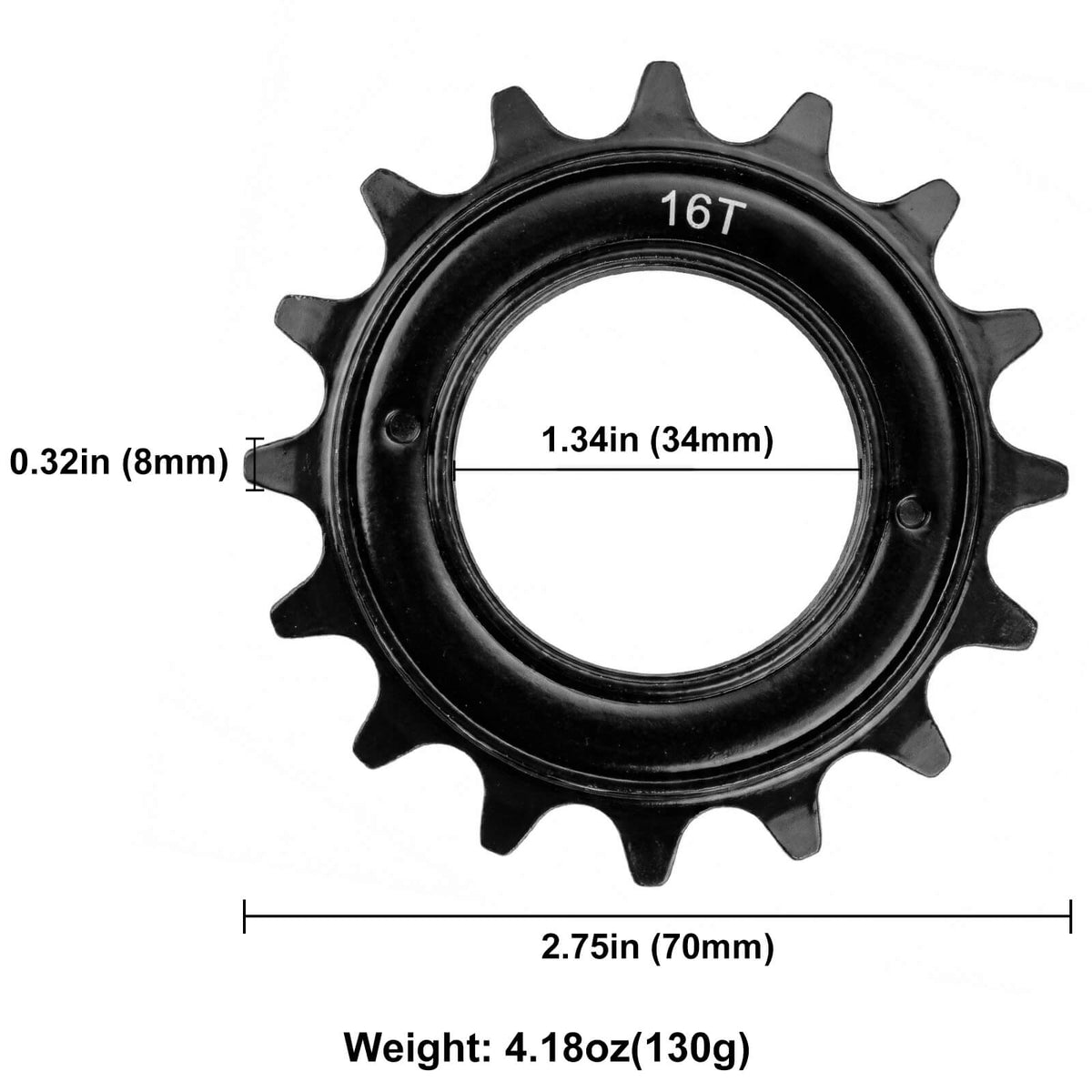 16T Single Speed Bike Freewheel