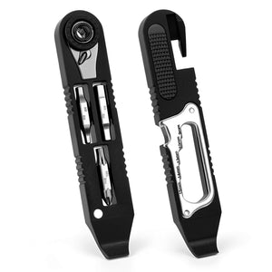 14 IN 1 Bike Tire Repair Kit - Wrench/Lever/Screwdriver/Corkscrew/File Blade