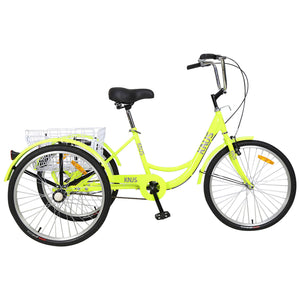 Hycline 26 inches collapsible adult tricycle for old people commutes