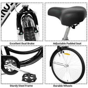 knus virbus 26“ single-speed tricycle for adults features