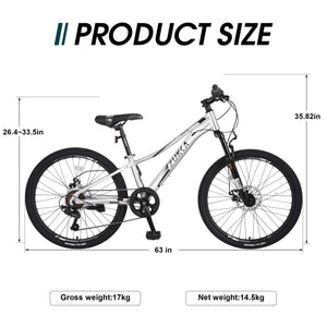 Bicycle Size of Hycline 24”×2.1