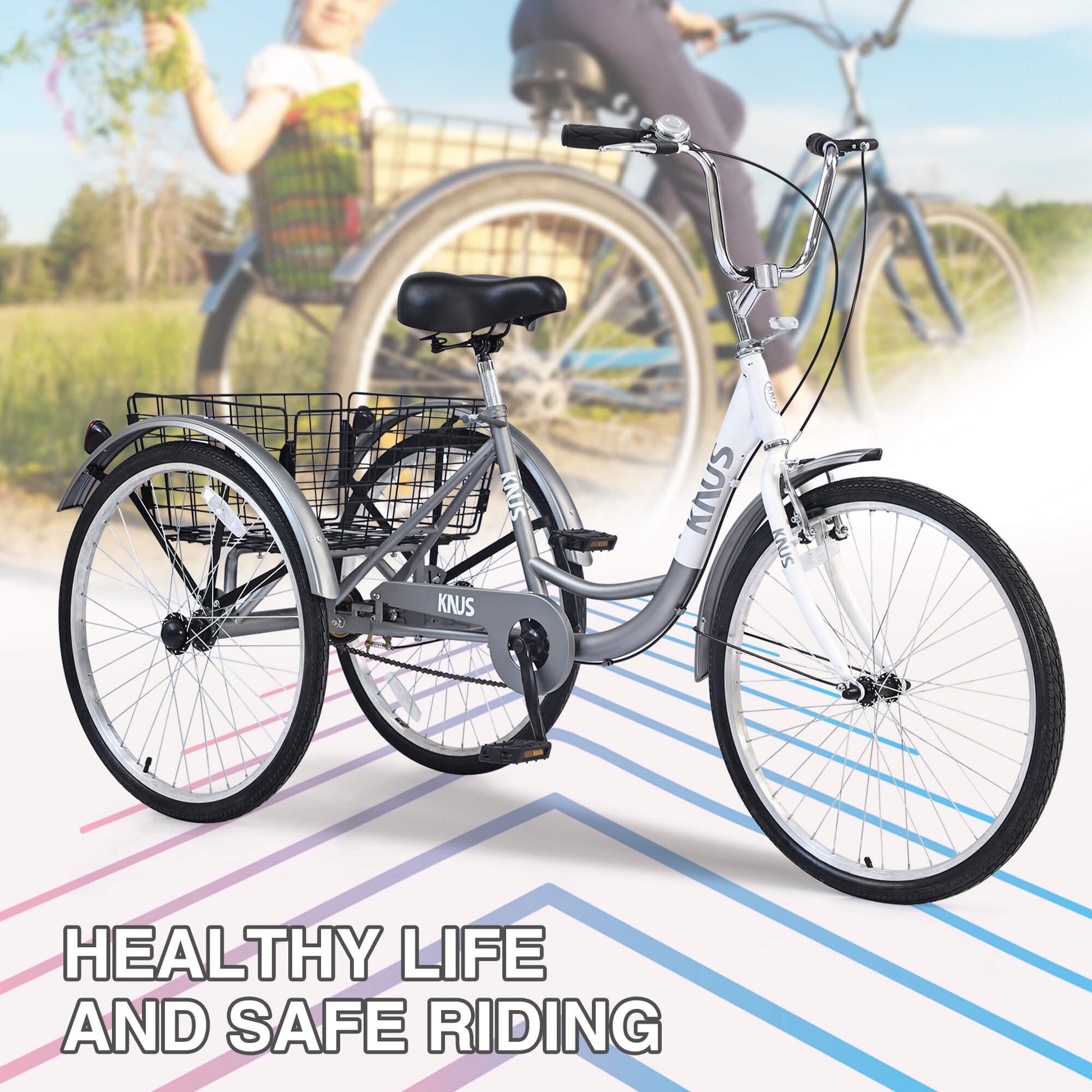 Knus Virbus 26“ Single-Speed 3-wheel Bike / Tricycle For Adults 