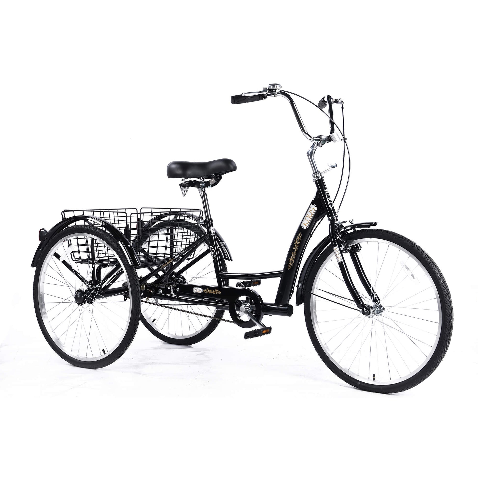 26“ Adult Tricycle Commuting Bicycle For Old People Hycline
