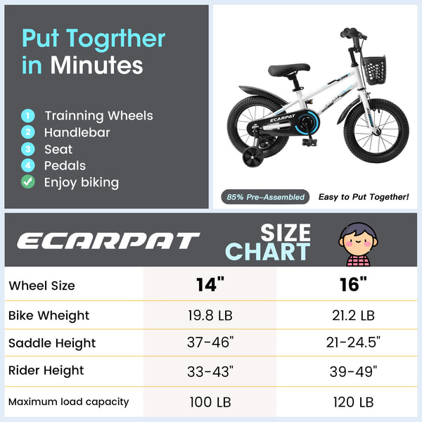 Ecarpat Runster 14" Kid Bike