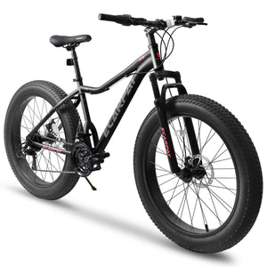 Hycline Ecarpat Wildecircle 26x4 carbon steel frame  21 speed mountain fat tire bike