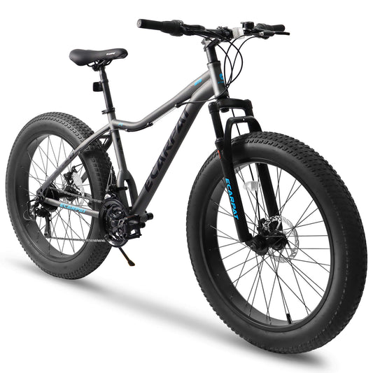 Hycline Ecarpat Wildecircle 26x4 carbon steel frame  21 speed mountain fat tire bike