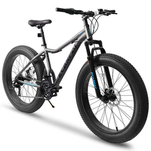 Hycline Ecarpat Wildecircle 26x4 carbon steel frame  21 speed mountain fat tire bike