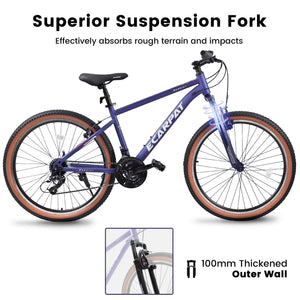 Hycline TumbleWeed 26x2.125 wheel  Beach Mountain Bike withj 100mm suspension front fork