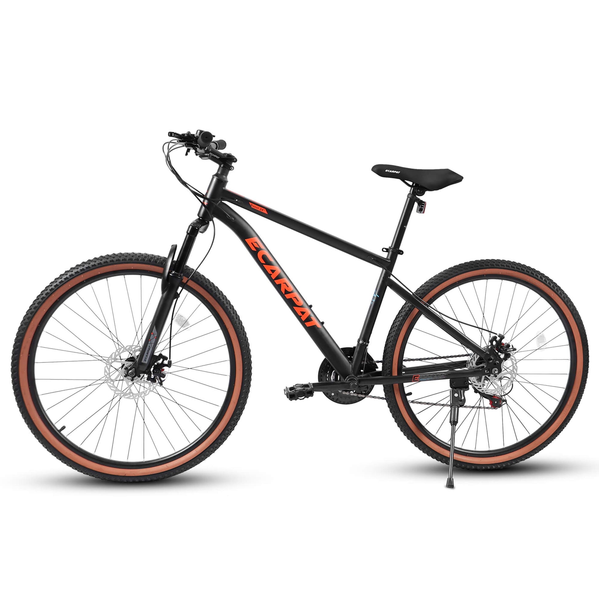 Hycline 85% pre-assembled 24x16" carbon-steel frame 24"×2.125" mountain bike. Great trail and commuter hybrid mountain & beach bike