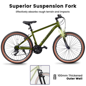 Hycline TumbleWeed 26x2.125 wheel  Beach Mountain Bike Suspension Fork