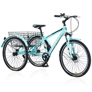 Zukka Wanda 26“ 7-Speed MTB Adult Tricycle - Hycline Cyan Color