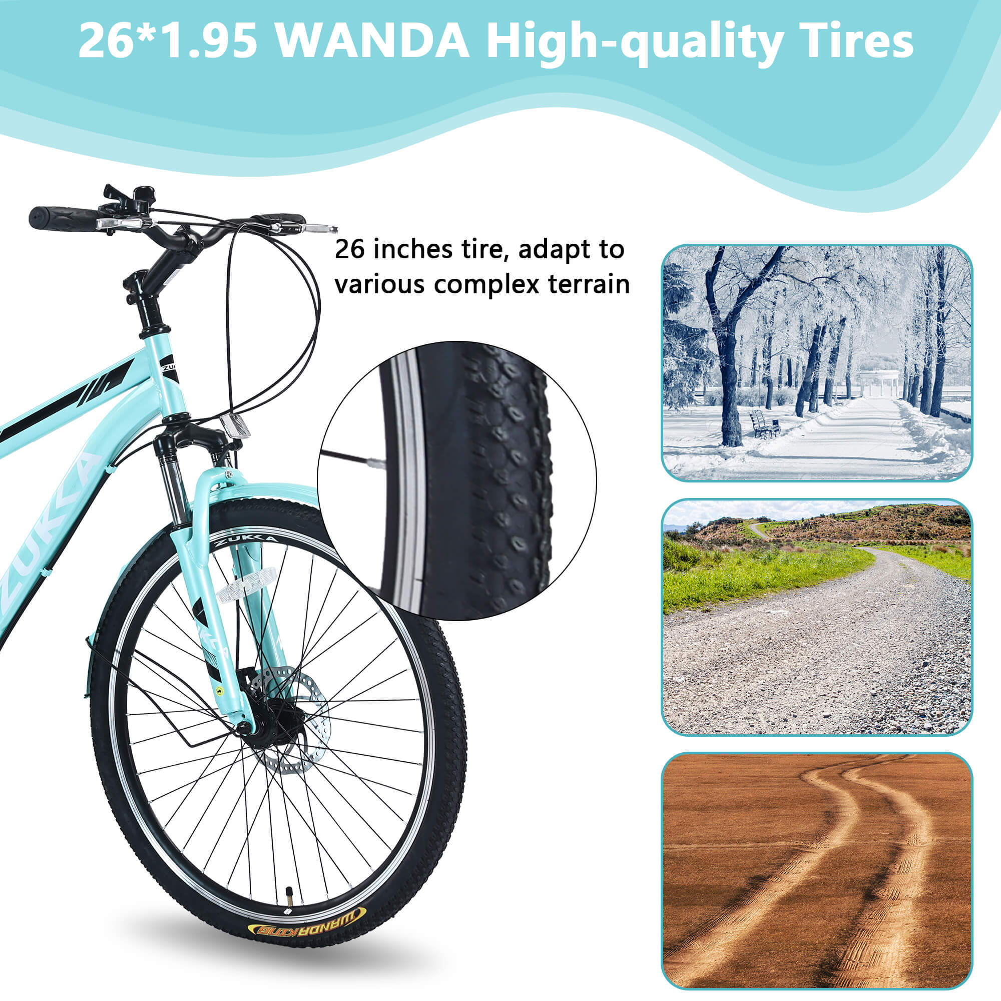 tuka☆ Zukka Wanda 26“ 7-Speed MTB Adult Tricycle - Hycline