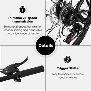 Hycline Ecarpat Tendar X5 27.5x2.125” Mountain And Hybrid Bike Features