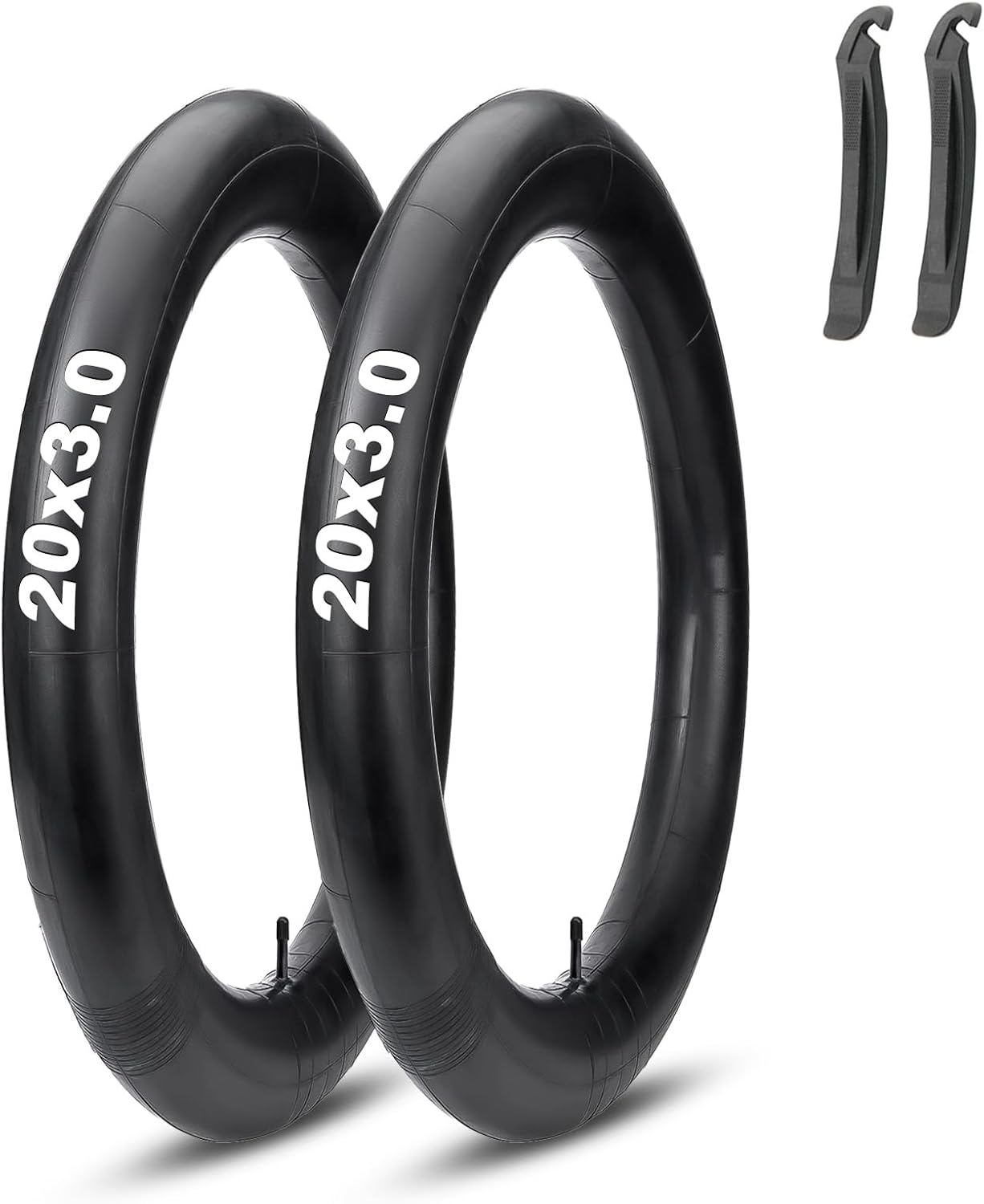 2-Pack 20”×3" / 26"×3" Inner Tubes For Fat Tire