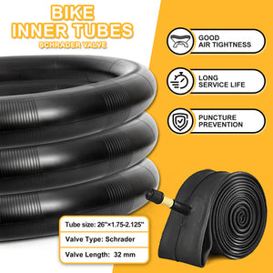 Bike inner tubes with Schrader valve