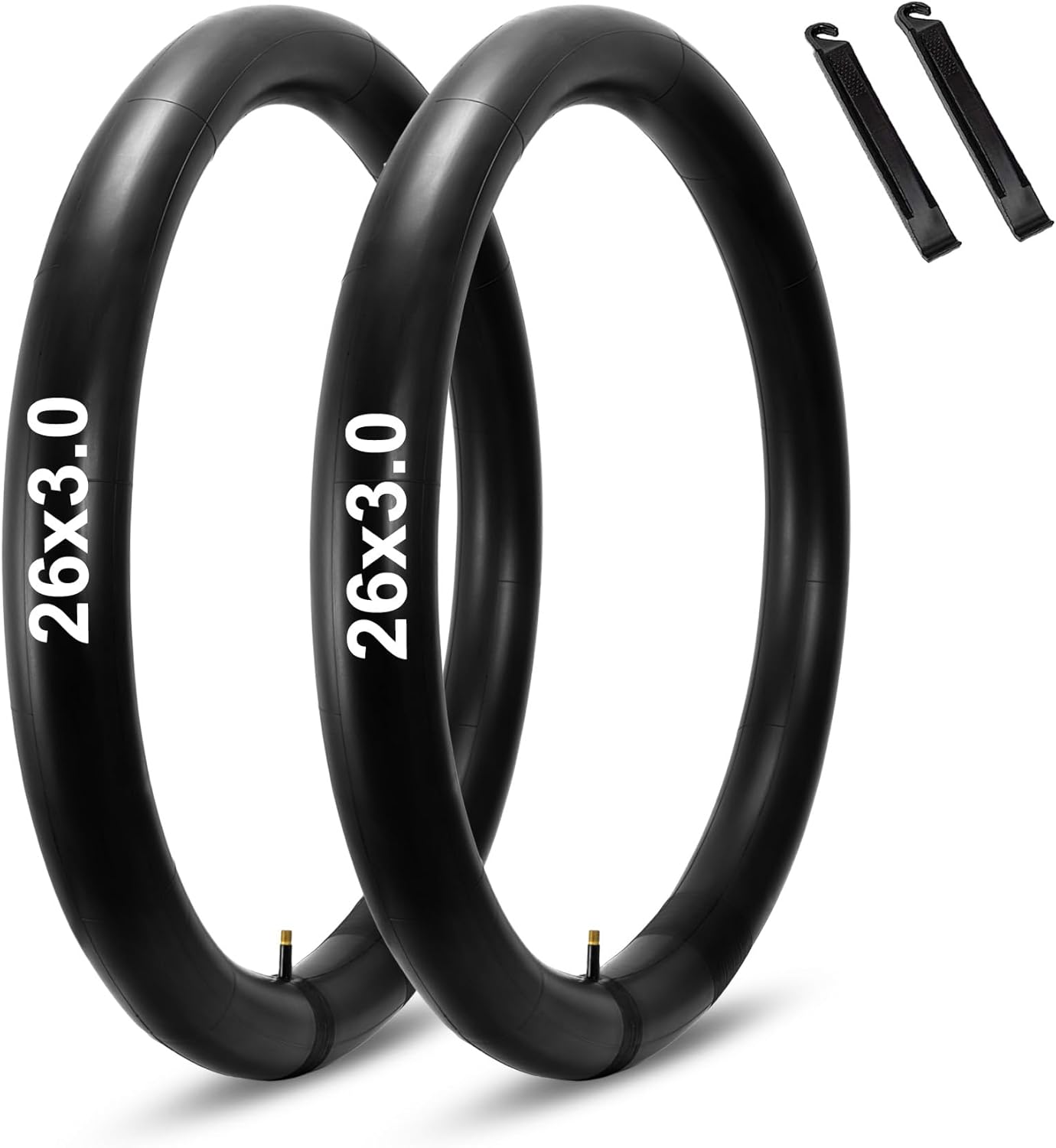 2-Pack 20”×3" / 26"×3" Inner Tubes For Fat Tire