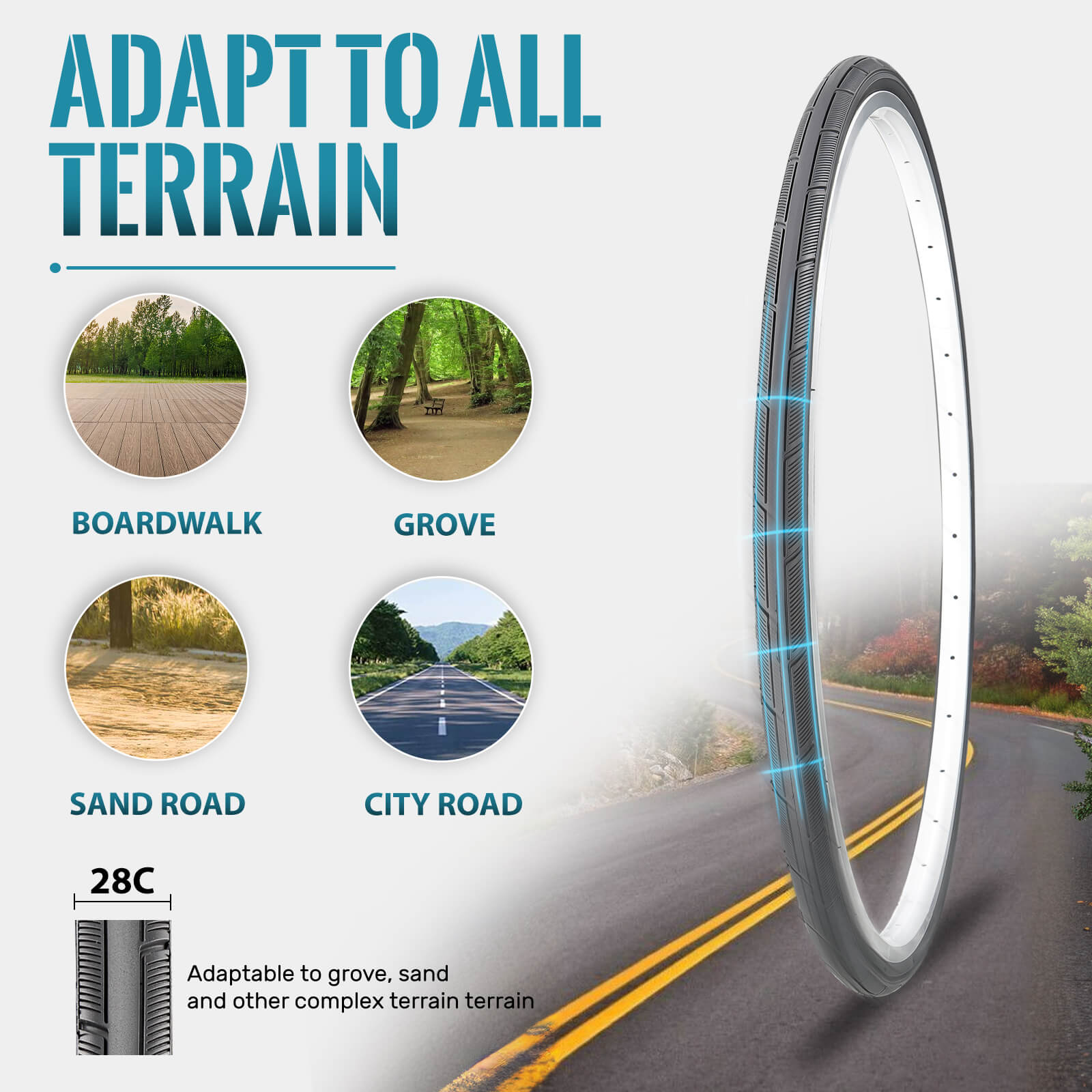 Hycline Pacr Road Bike Tires 700×28C (ETRTO: 28-622)