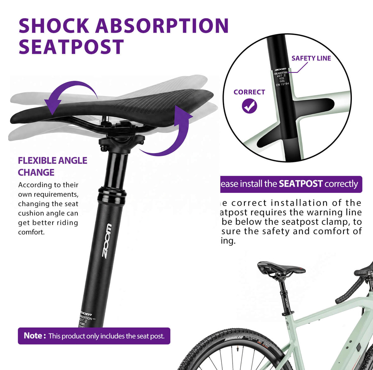ZOOM Suspension Seatpost