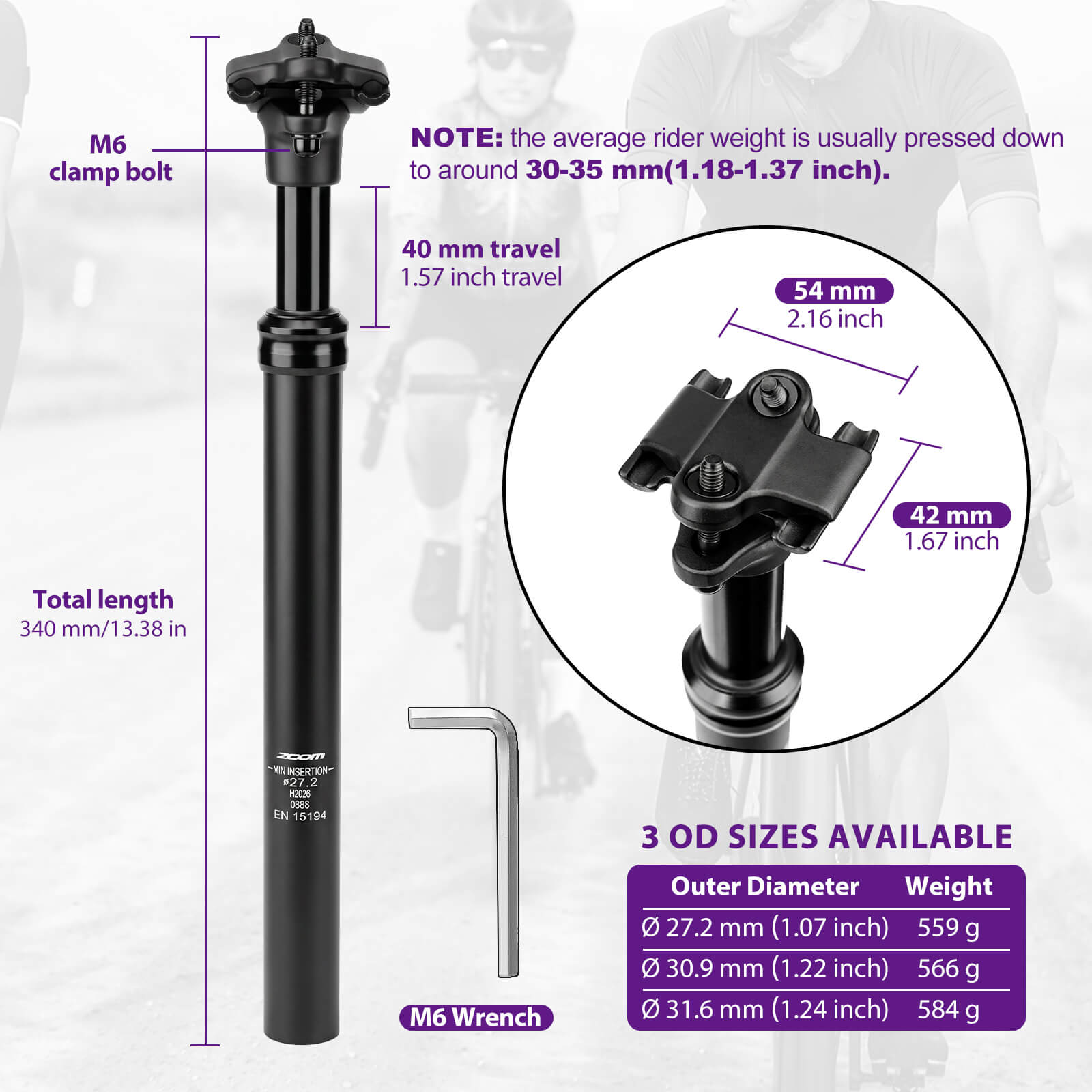 ZOOM Suspension Seatpost