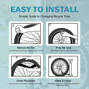 Step-by-step guide to changing bicycle tires with illustrations