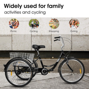 Ecarpat 24“ Single-Speed Adult Tricycle