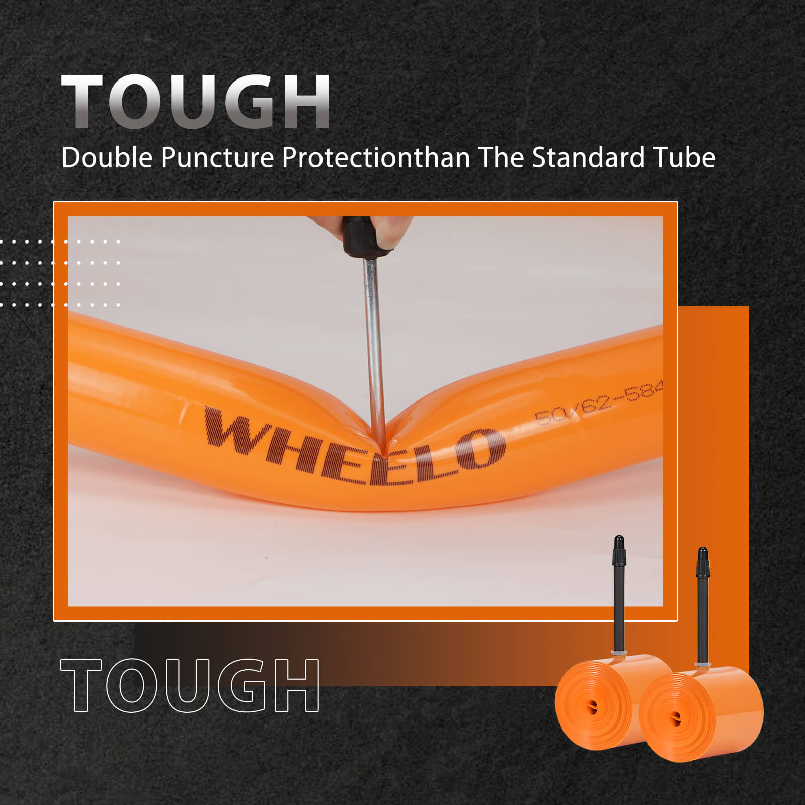 Hub-Hebo TPUインナーチューブ65mm x100 Amazon | 超軽量ロードバイクTPUインナーチューブ65mm 700C x 18