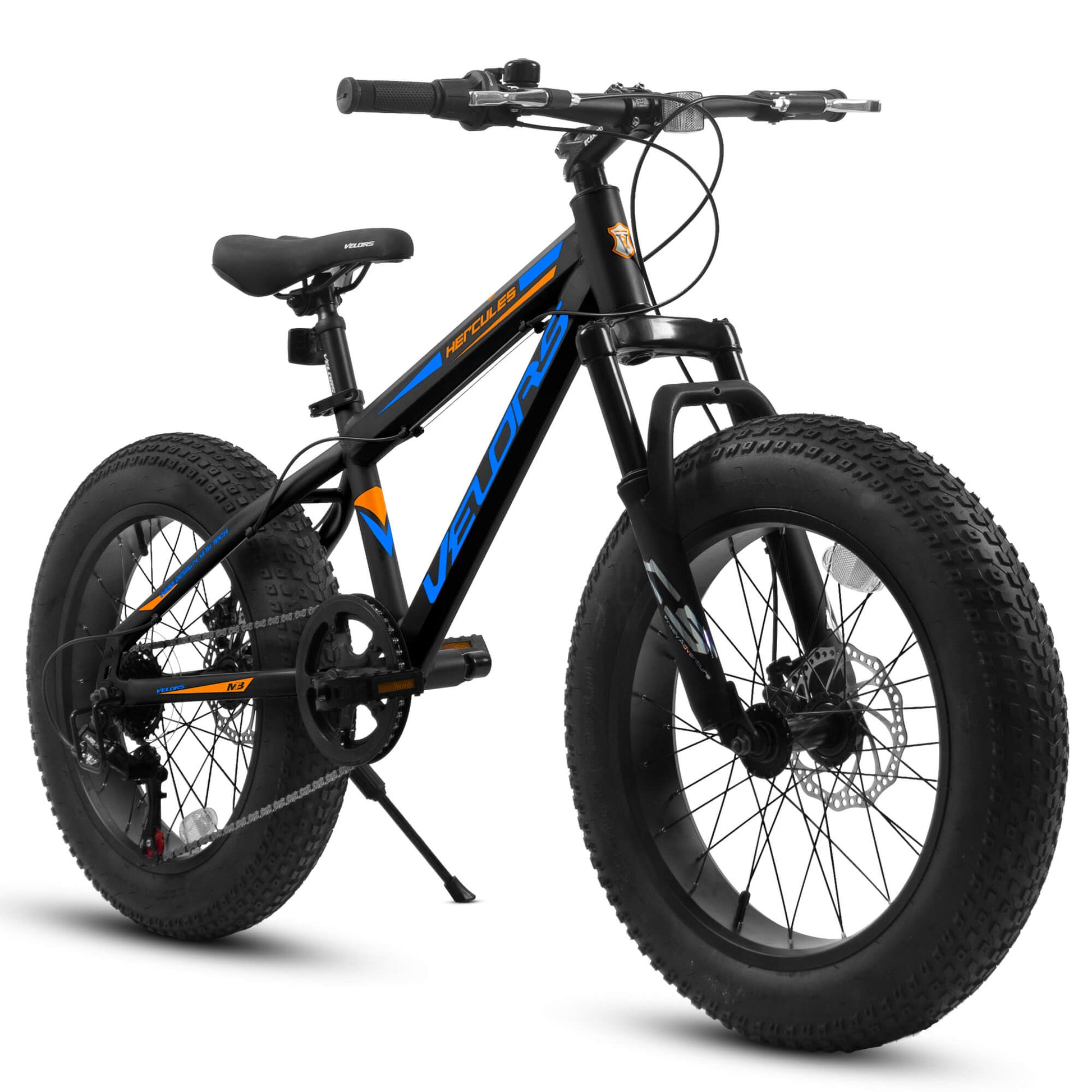 Hercules Cycle With Large Tyres Hercules Black Nylon Tyre Kids