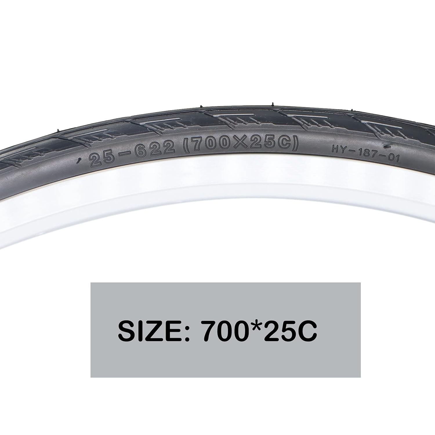 Size of Mohegia Road Bike Tires 700×25C (ETRTO 25-622) - Hycline