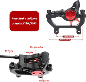 ZOOM HB-875E/876E Right Rear Hydraulic Disc Brake Caliper