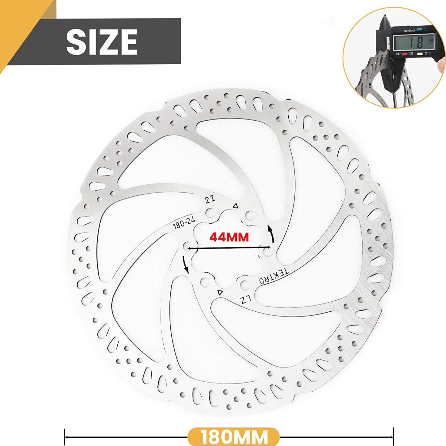 パーツ Tektro t2.3mm 180mm 6-Bolt Brake Rotor パーツ Tektro t2.3mm 180mm 6-Bolt Brake Rotor Tektro TR-52