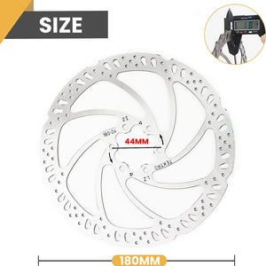 Tektro 180mm Bike Disc Brake Rotor with 6 Bolts Silver