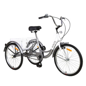 Knus Virbus 26“ Single-Speed Tricycle For Adults - Grey Color