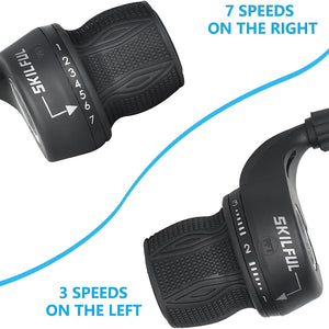 Bicycle 21-Speed Twist Shifter Set