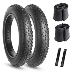 2-Pack Mountain Fat Tires Plus Inner Tubes 20"/26"x4.0"