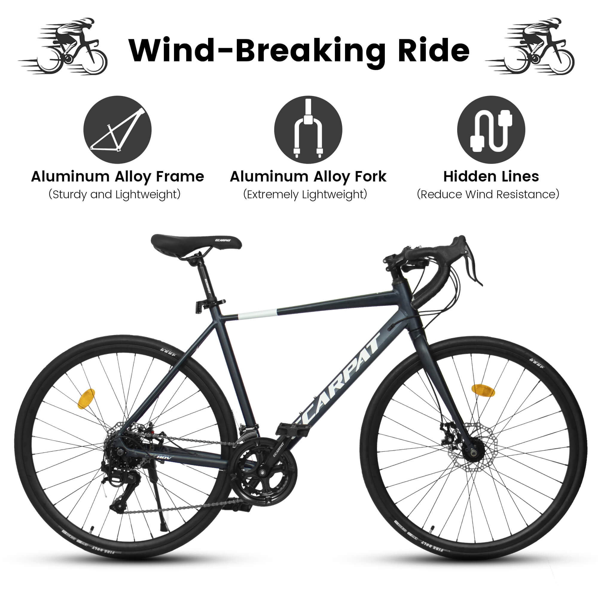 Ecarpat Dorace SLR 700x28C Road Bike - Hycline