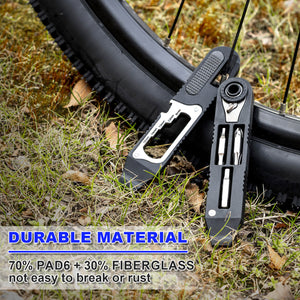 14 IN 1 Bike Tire Repair Kit - Wrench/Lever/Screwdriver/Corkscrew/File Blade
