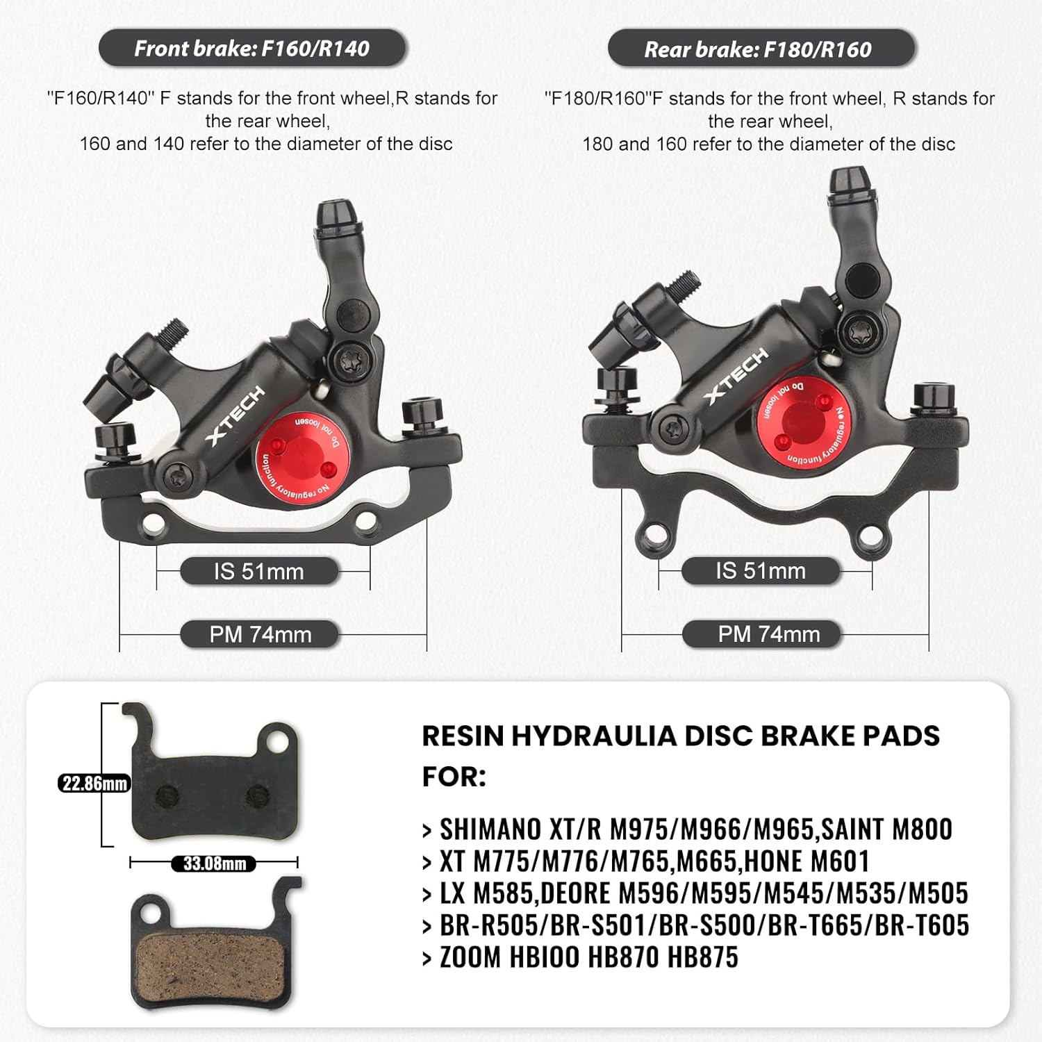 ZOOM XTECH HB-100 Brake Caliper – Hycline