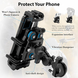 EMERK Phone Mount For Motorcycle & Bicycle