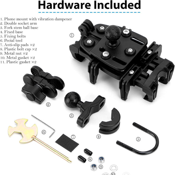 EMERK Phone Mount For Motorcycle & Bicycle