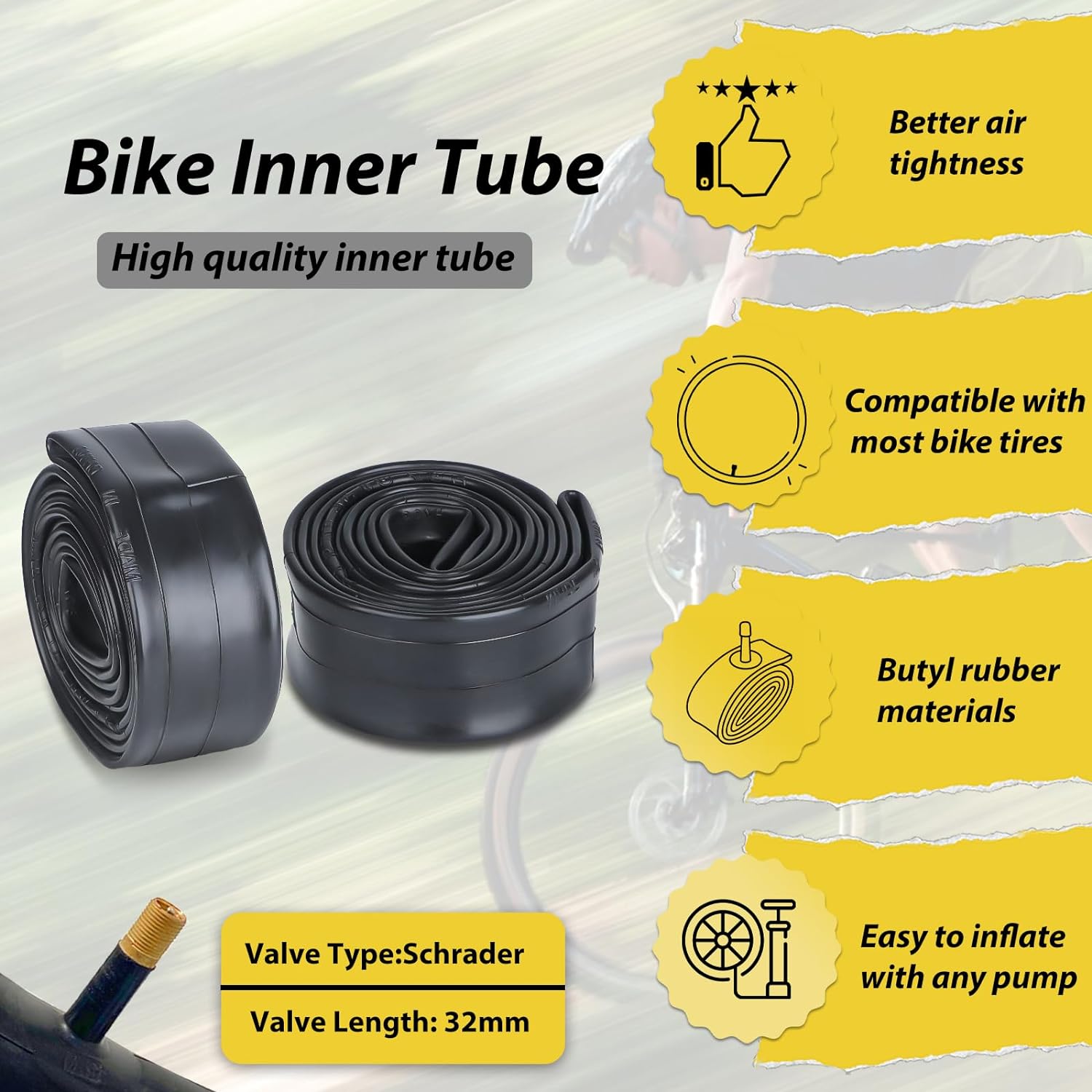 Bike Inner Tube 24 Inch Bike Tires And Tubes 24x1 95 Bike Inner